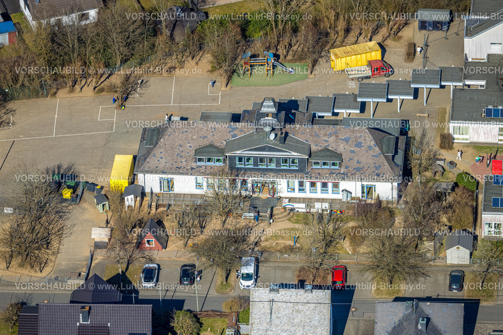 Wenden250307419Huensborn | Luftbild, Kita Kindergarten Unterm Regenbogen, Kardinal-Jäger-Straße, Hünsborn, Wenden, Sauerland, Nordrhein-Westfalen, Deutschland