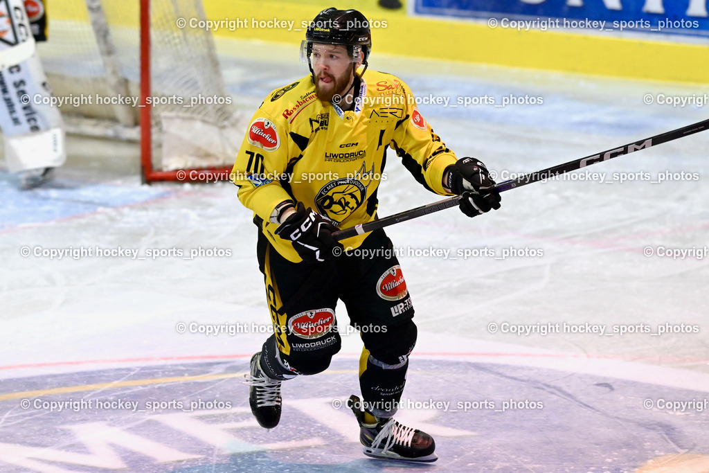 ESC Steindorf vs. EC Hornets Spittal 20.2.2024 | #70 Kronig Daniel EC Hornets Spittal, ESC Steindorf vs. EC Hornets Spittal 20.2.2024, ESC Steindorf vs. EC Hornets Spittal 20.2.2024 am 20.02.2024 in Steindorf (Ossiachersee Halle), Austria, (Photo by Bernd Stefan)