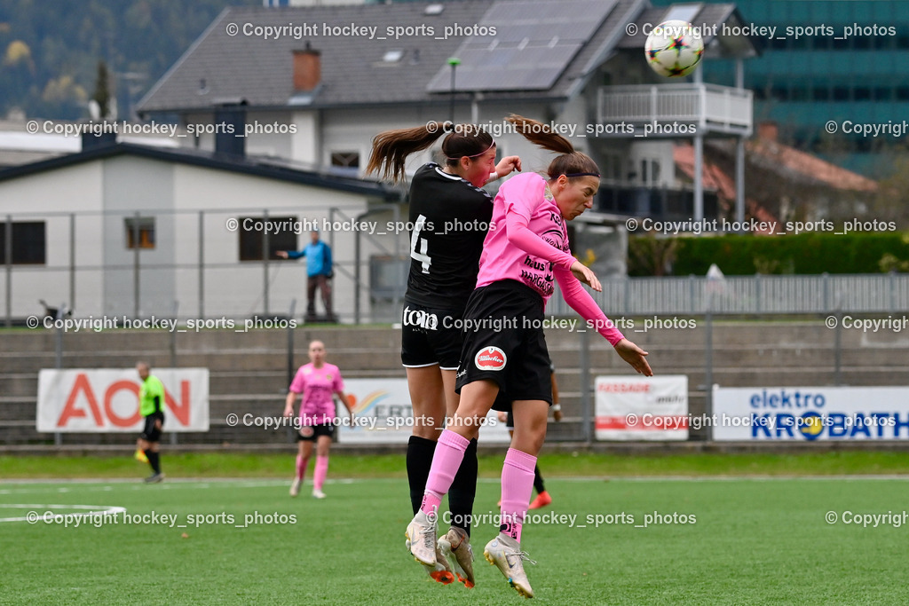 Liwodruck Carinthians Hornets vs. FC Pingau Saalfelden Frauen 29.10.2023  | #4 Katrina Wetherell, #15 Marie Sophie Klocker