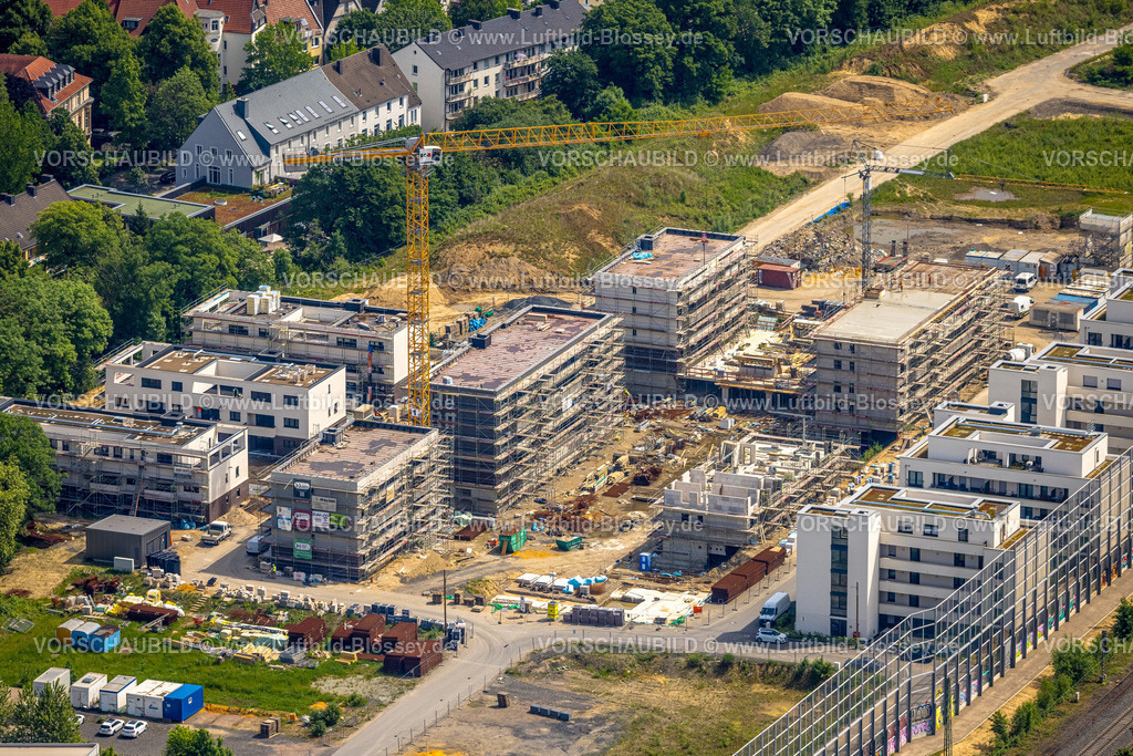 Dortmund240507131 | Luftbild, Baustelle Kronprinzenviertel für Neubau von Wohnungen, Hertha-Hoffmann-Straße, Am Wasserturm Südbahnhof, Ruhrallee, Dortmund, Ruhrgebiet, Nordrhein-Westfalen, Deutschland