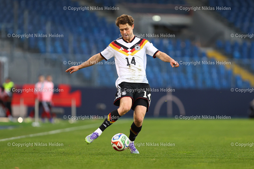 NH_DeutschlandU21_NordirlandU21_U21EMQualifikation_27032026 | #14 Linus Gechter (Deutschland U21)Fußball I Junioren I U21-EM-Qualifikation I Saison 2025-2026 I 8. Spieltag I Deutschland U21 - Nordirland U21 I 27.03.2026 I Eintracht-Stadion
