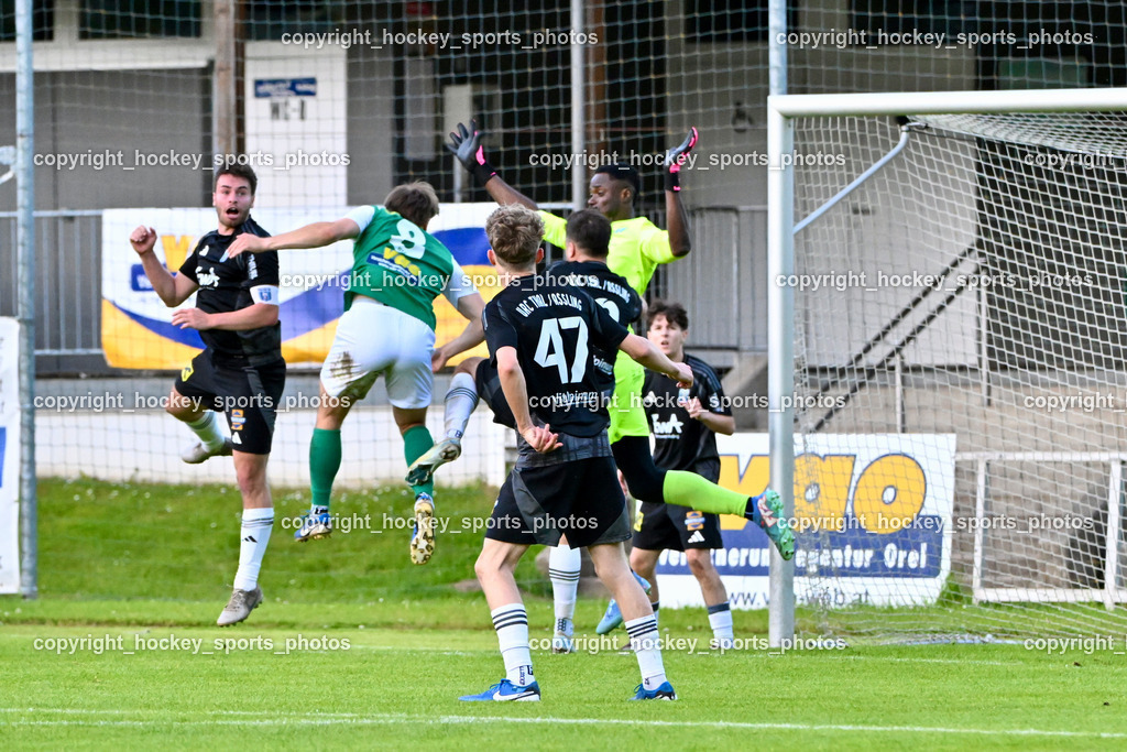 WSG Radenthein vs. URC Thal Assling | #47 Luis Felder URC Thal Assling, #99 Ayotunde Ezekiel Ikuepamitan URC Thal Assling, #8 Dominik Georg Grimschitz Al WSG Radenthein, #5 Tobias Markus Trojer URC Thal Assling, WSG Radenthein vs. URC Thal Assling, WSG Radenthein vs. URC Thal Assling am 30.05.2025 in Radenthein (Sportplatz Radenthein), Austria, (Photo by Bernd Stefan)