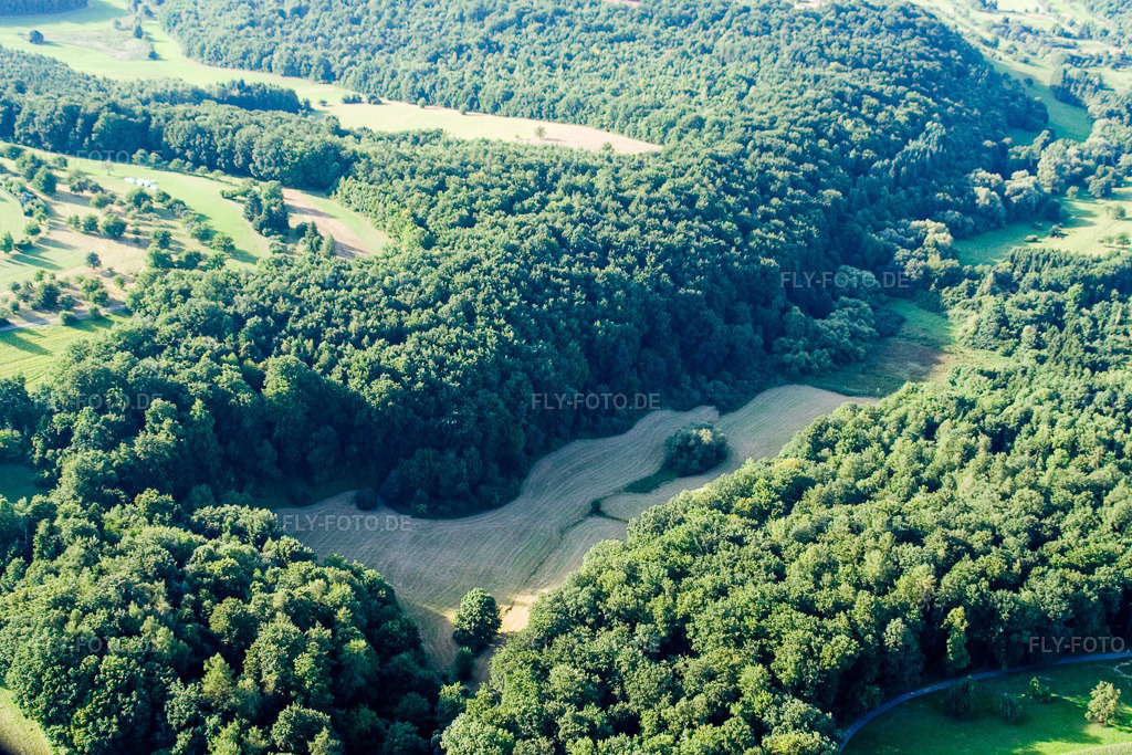 Luftbild: Naturschutzgebiet Kettelbachtal im Ortsteil Obernhausen in Birkenfeld im Bundesland Baden-Württemberg in Deutschland. Foto: IMG_12350.jpg vom 05.08.2008 durch Werner Riehm/FLY-FOTO.de
