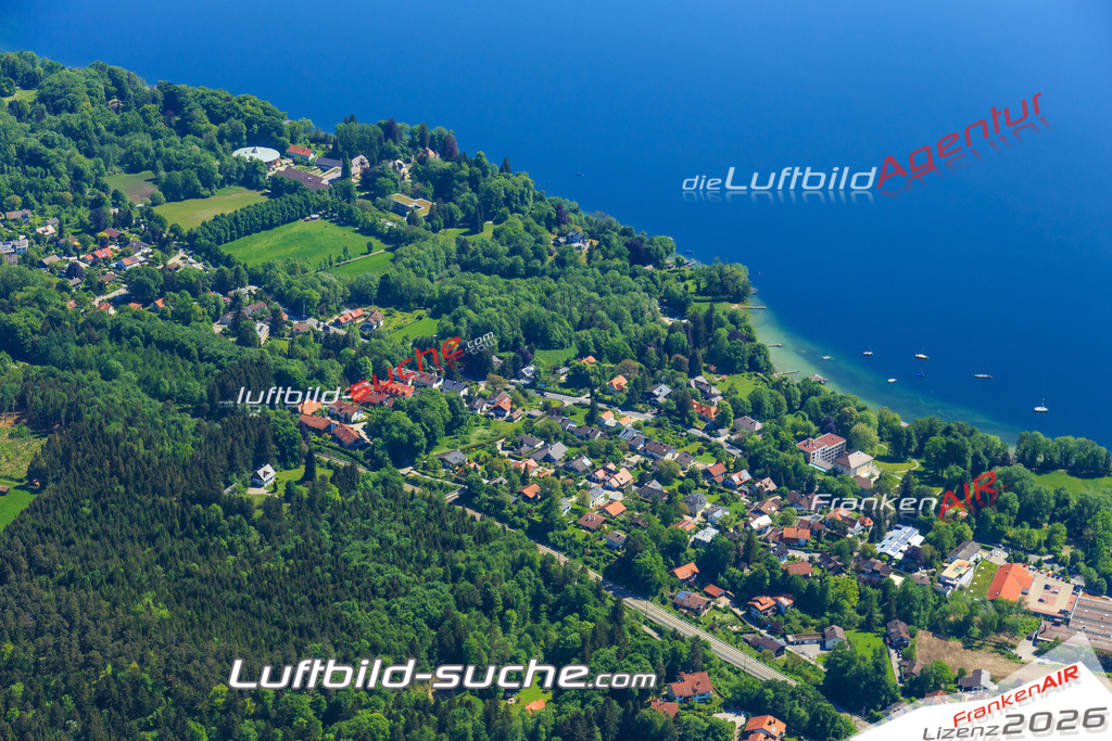 Luftbild von Geratshausen Tutzing - Luftaufnahme wurde 2015 von https://frankenair.de mittels Flugzeug (keine Drohne) erstellt - die Geschenkidee