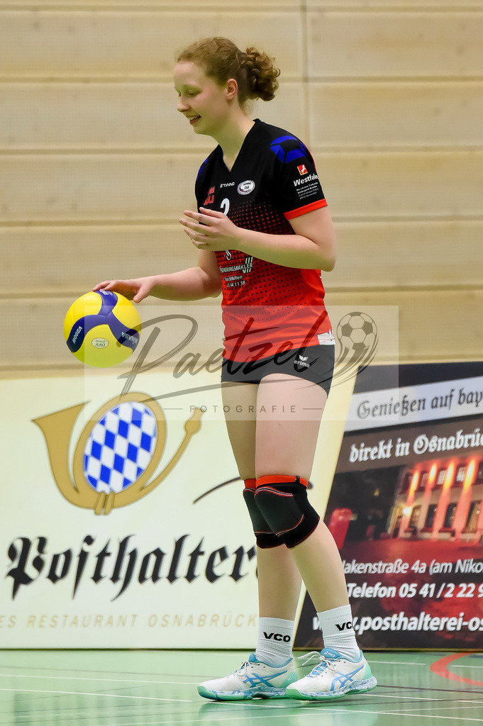 VCOBWA20211106_023 | Volleyball, Frauen:   bei dem Spiel der 3. Liga West zwischen VC Osnabrueck und SV BW Aasee in der Schlosswallhalle am 06.11.2021 in Osnabrueck, Deutschland. - Realisiert mit Pictrs.com