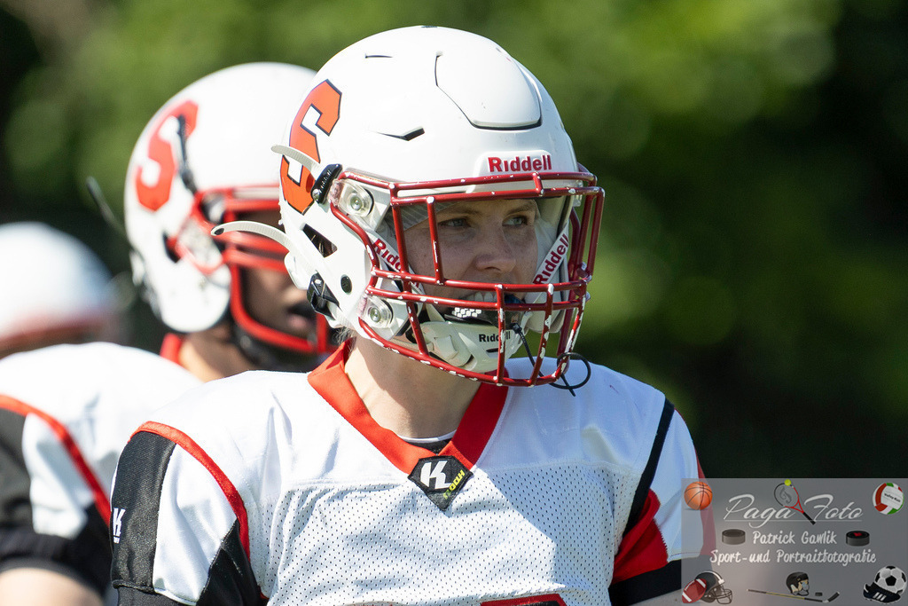 GFLW 1: German Football League Women 1: Rodgau Pioneers Ladies - Stuttgart Scorpions Sisters, 07.06.2026 | Maren Gruber (Stuttgart Scorpions Sisters #19), Rodgau Pioneers Ladies - Stuttgart Scorpions Sisters, Rodgau, Maingau-Energie-Stadion "Am Weichsee", 7.6.2026 - Realisiert mit Pictrs.com