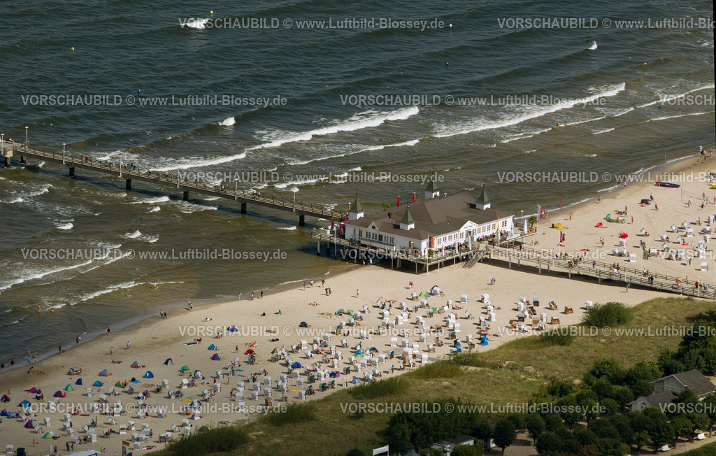 Usedom12083698Ahlbeck | Seebrücke Ahlbeck, Strand Albeck, Strandpromenade,  Ostseebad Heringsdorf, Ostsee, Usedom, Ostseeküste, Mecklenburg-Vorpommern, Deutschland, Europa