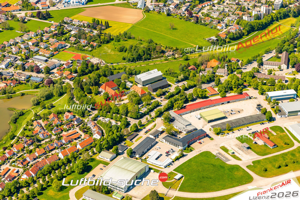 Das Luftbild zeigt :  Kaufbeuren - Die Luftaufnahme wurde 2024 vom UL-Flugzeug aus erstellt ( keine Drohne ) - Hochauflösende Luftaufnahme - Für grossformatige Ausdrucke geeignet. Die Geschenkidee !Mit Lizenz und Bildrechte bestellbar