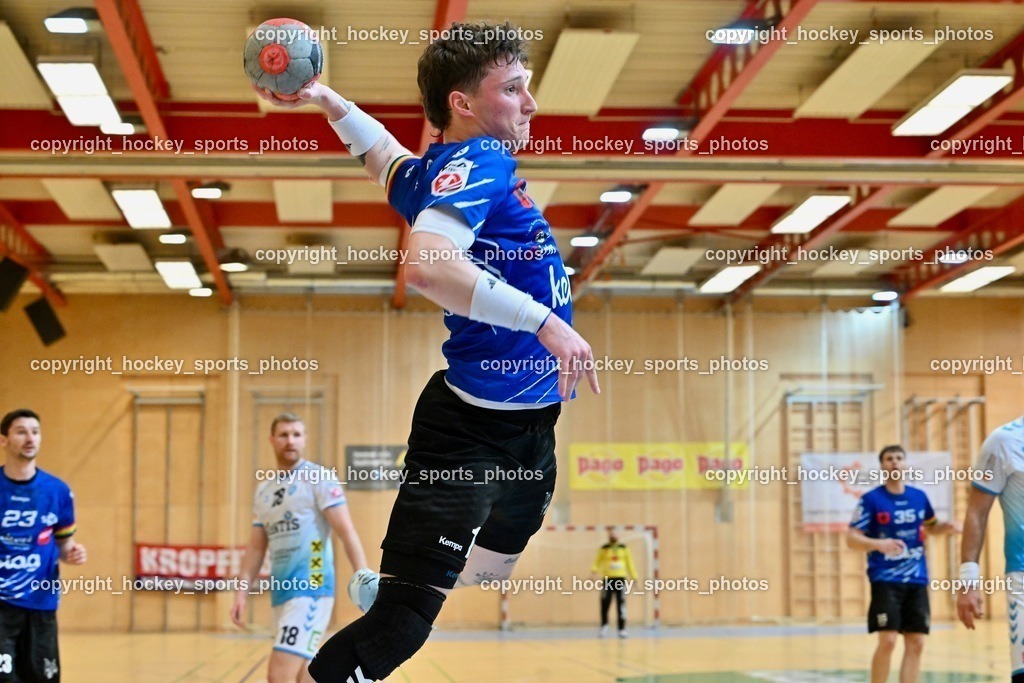 SC Ferlach vs. HSG Bärnbach/Köflach 30.3.2024 | #17 PAVLOV Hari SC Ferlach, SC Ferlach vs. HSG Bärnbach/Köflach 30.3.2024, SC Ferlach vs. HSG Bärnbach/Köflach am 30.03.2024 in Ferlach (Ballspielhalle Ferlach), Austria, (Photo by Bernd Stefan)