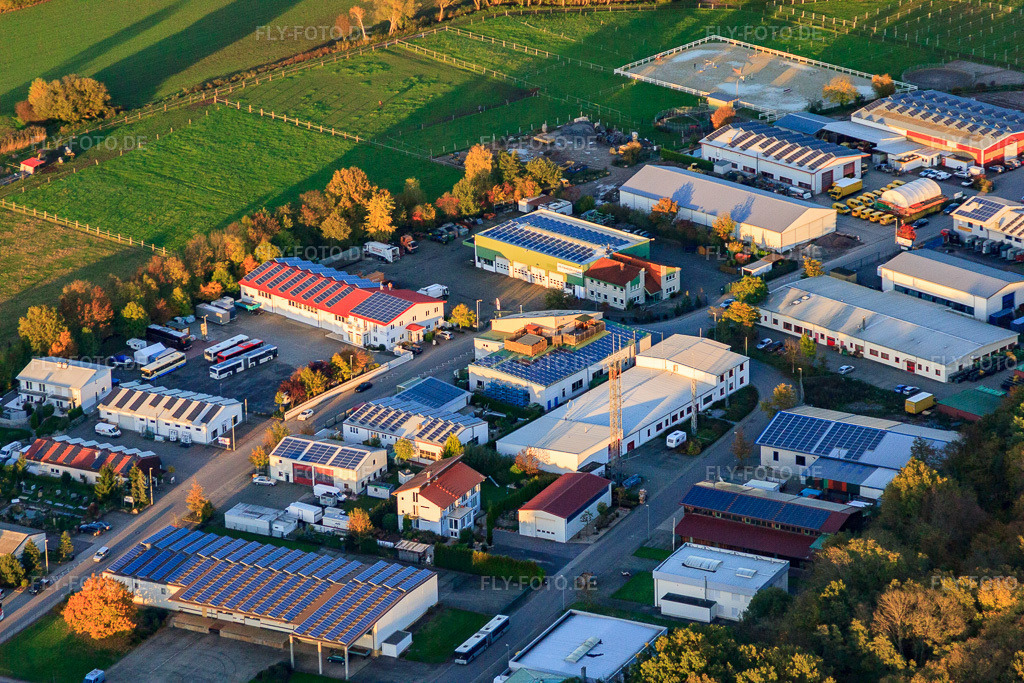 Luftbild: Industriegebiet Am Gäxwald mit WiMo Antennen und Elektronik GmbH in Herxheim bei Landau im Bundesland Rheinland-Pfalz in Deutschland. Foto: IMG_60725.jpg vom 24.10.2013 durch Werner Riehm/FLY-FOTO.deWiMo: Größte Auswahl an Funktechnik
