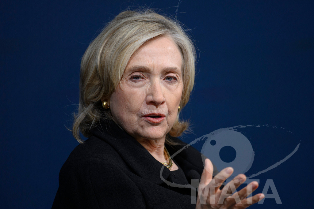 _DWA3787 | Die US-Politikerin Hillary Clinton auf der Veranstaltung Bridging Scholarship and Statecraft im Rahmen der Münchner Sicherheitskonferenz 2026. München, 13.02.2026 Bayern Deutschland  - Realisiert mit Pictrs.com