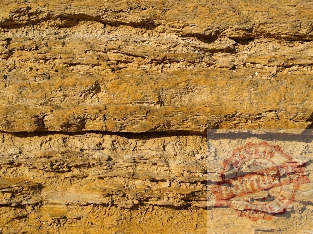 Sedimentary rock face showing geological strata creating a natural background | Close-up of horizontal layers forming a textured rock face, ideal for geological backgrounds - Realized with Pictrs.com