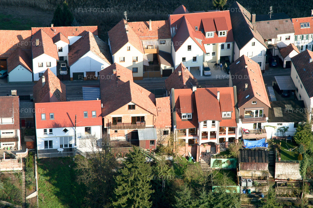 Luftbild: Ludwigstr in Jockgrim im Bundesland Rheinland-Pfalz in Deutschland. Foto: IMG_0353.jpg vom 10.12.2005 durch Werner Riehm/FLY-FOTO.de