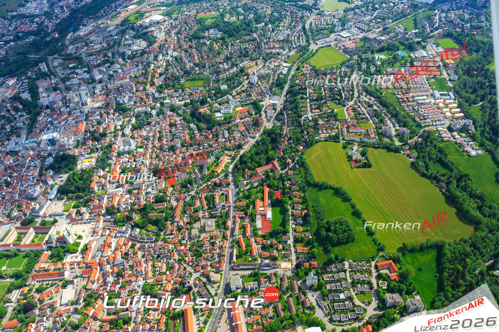 Die Luftaufnahme Thingers - Kempten Allgäu wurde vom UL-Flugzeug (keine Drohne) aus fotografiert.Hohe Druck- Auflösung-die Geschenkidee!