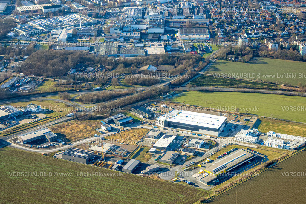 Soest260104018 | Luftbild, Gewerbegebiet Baustelle Wasserfuhr, Soest, Südwestfalen, Nordrhein-Westfalen, Deutschland