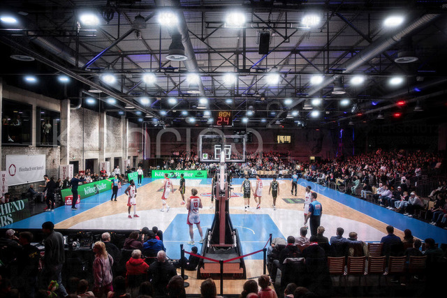 Barmer 2. Basketball Bundesliga ProA: Rheinstars Koeln vs. BBC Bayreuth, 11.01.26 | Köln, 11.01.26 - Impressionen: die Halle während des Spiels der Barmer 2. Basketball Bundesliga ProA: Rheinstars Koeln vs. BBC Bayreuth in der Motor World in Köln.