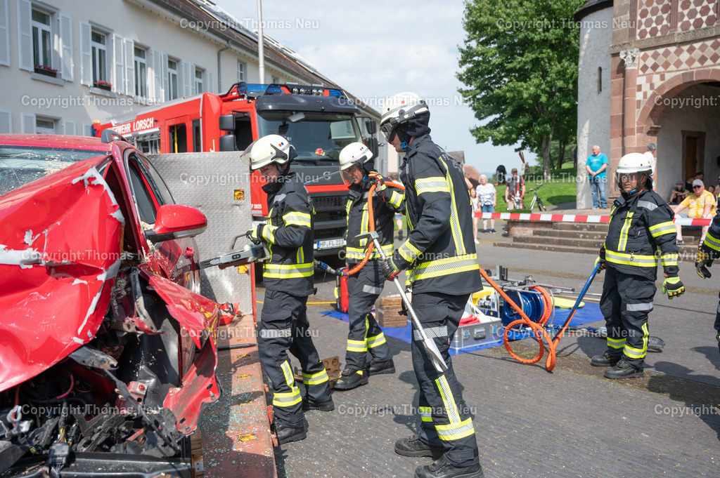DSC_0701 | 14.06.2025,ble, Lorsch, vor der Königshalle Jugendwehr und Zeitreise durch die Geschichte der Feuerwehr, ,, Bild: Thomas Neu