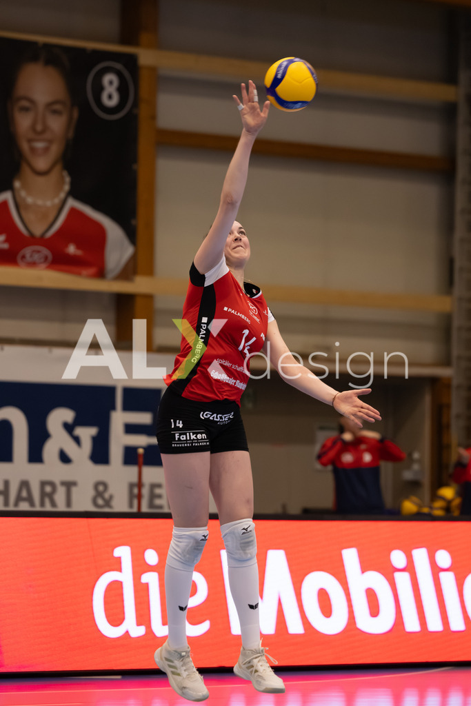 Volleyball I Frauen I Saison 2025-2026 I Volleyball NLA | Women I Round 16 I VC Kanti Schaffhausen - Viteos NUC I 31.01.2026 | 14 Josipa Marković (HR) (VC Kanti Schaffhausen) – Aussen - Realisiert mit Pictrs.com