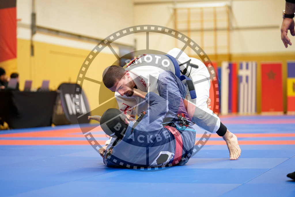 20240203PBB05391 | Fighters compete during the Brazilian Jiu-Jitsu Championship of the AJP Tour in Maintal by Frankfurt am Main, Germany, on February 2, 2024.