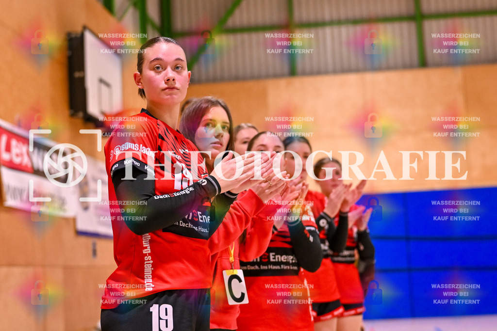 GER, SG Maulburg/Steinen - TuS Helmlingen, Handball, Suedbadenliga, 14. Spieltag, Saison 2023/2024, 17.02.2024 | Die Spiellerinnen in der Schlussminute.

GER, SG Maulburg/Steinen - TuS Helmlingen, Handball, Suedbadenliga, 14. Spieltag, Saison 2023/2024, 17.02.2024

Foto: TH Fotografie/Thomas Hess