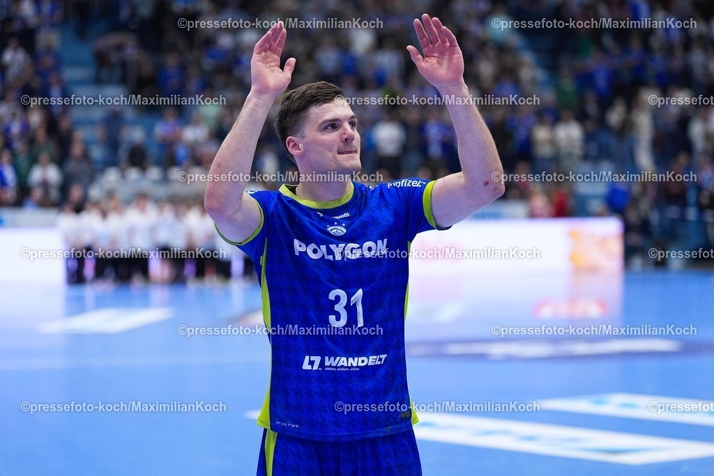xYDRx11042601034 | 11.04.2026, xydrx, Handball, 1.HBL, VfL Gummersbach - HSG Wetzlar, Schwalbe-Arena: Kay Smits (VfL Gummersbach #31) freut sich über den Sieg   Photo: xYannisxDreimannxPressefotoKochx