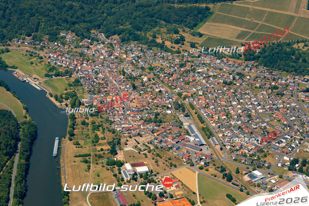 Das Luftbild zeigt :  Faulbach - Die Luftaufnahme wurde 2023 vom UL-Flugzeug aus erstellt ( keine Drohne ) - Hochauflösende Luftaufnahme - Für grossformatige Ausdrucke geeignet. Die Geschenkidee !Mit Lizenz und Bildrechte bestellbar