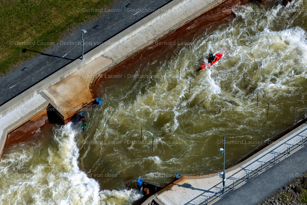 4042048 | Der Kanupark Markkleeberg ist die zweite weltcuptaugliche künstliche Wildwasseranlage in Deutschland neben dem Eiskanal in Augsburg