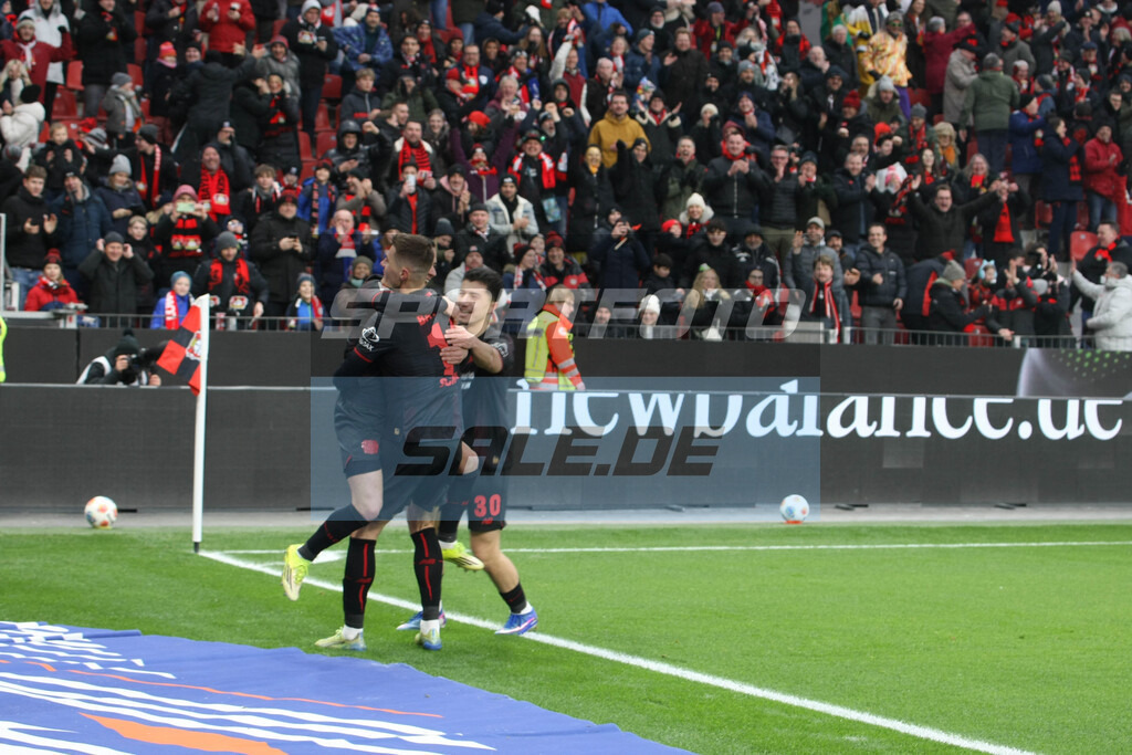 Bayer Leverkusen Saison 25/26 - © Sportfoto-Sale (MK) | Torjubel Patrik Schick - Bayer Leverkusen Saison 25/26 - © Sportfoto-Sale (MK) - Realisiert mit Pictrs.com