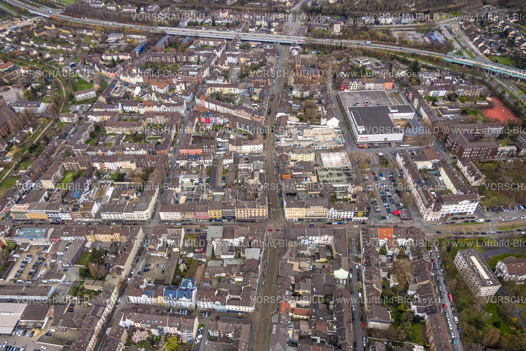Duisburg230301431Nord | Luftbild, Modessa Brautmoden Weseler Straße, August-Bebel-Platz, Marktplatz, Innenstadt, Marxloh, Duisburg, Ruhrgebiet, Nordrhein-Westfalen, Deutschland