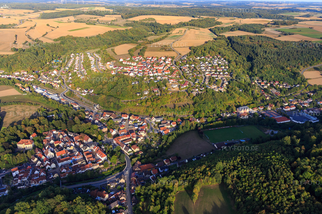 Luftbild: Auf dem Heidelberg in Adelsheim im Bundesland Baden-Württemberg in Deutschland. Foto: IMG_111466.jpg vom 09.09.2018 durch Werner Riehm/FLY-FOTO.de
