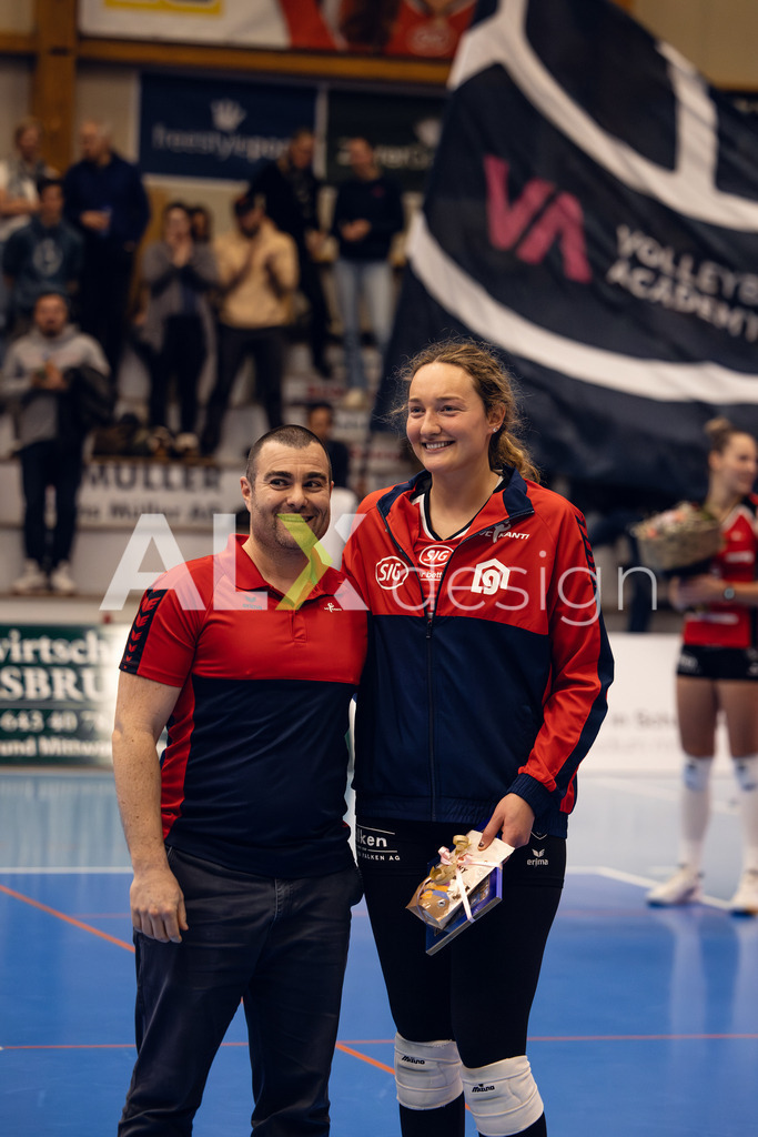 Volleyball I Frauen I Saison 2025-2026 I Volleyball NLA | Women I Round 14 I VC Kanti Schaffhausen - NLZ Volleyball Academy Zürich I 16.01.2026 | VC Kanti Schaffhausen - 7 Erin Shomaker (USA) – Aussen - Realisiert mit Pictrs.com