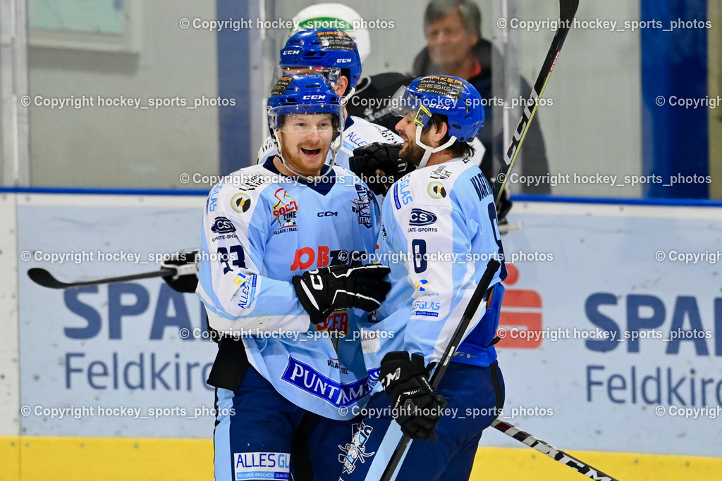 ESC Steindorf vs. SC Hohenems 11.3.2023 | Jubel ESC Steindorf Mannschaft, #33 Wiedergut Andreas, #8 Martinz Christof