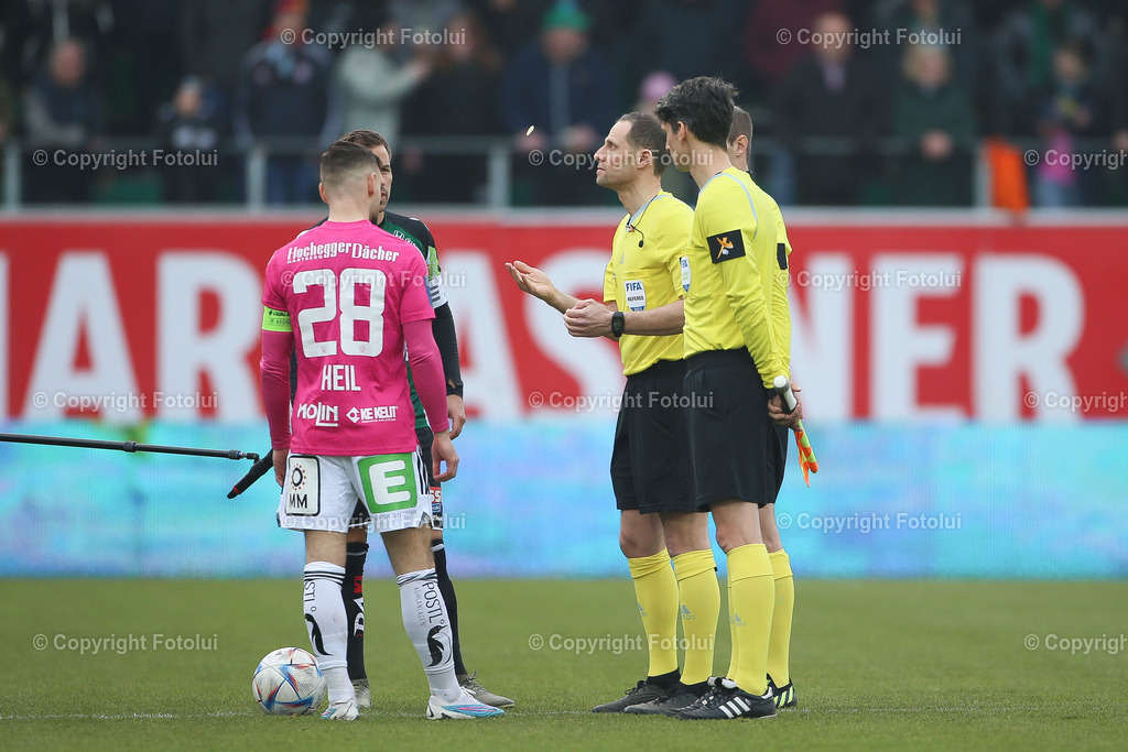 A_LUI_20230212_0002 | SPORT FUSSBALL ADMIRAL BUNDESLIGA SV RIED VS TSV HARTBERG
IM BILD: Harald Lechner (Schiedsrichter)

FOTO:FOTOLUI/UW