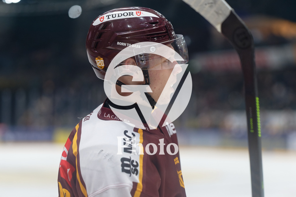 National League - Geneve-Servette HC v EV Zug | Simas Ignatavicius (80 Geneve-Servette HC) portrait (headshot/close up)  during the National League match between Geneve-Servette HC and EV Zug at Les Vernets in Geneva, Switzerland