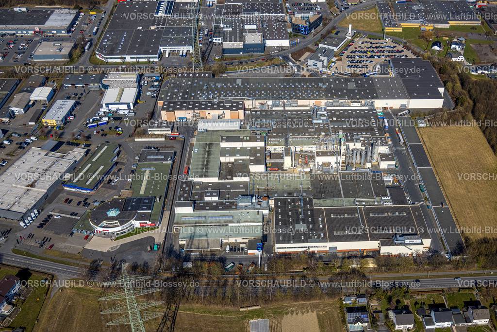 Arnsberg250305522 | Luftbild, Gewerbegebiet Westring an der Autobahn A46, Bruchhausen, Arnsberg, Sauerland, Nordrhein-Westfalen, Deutschland