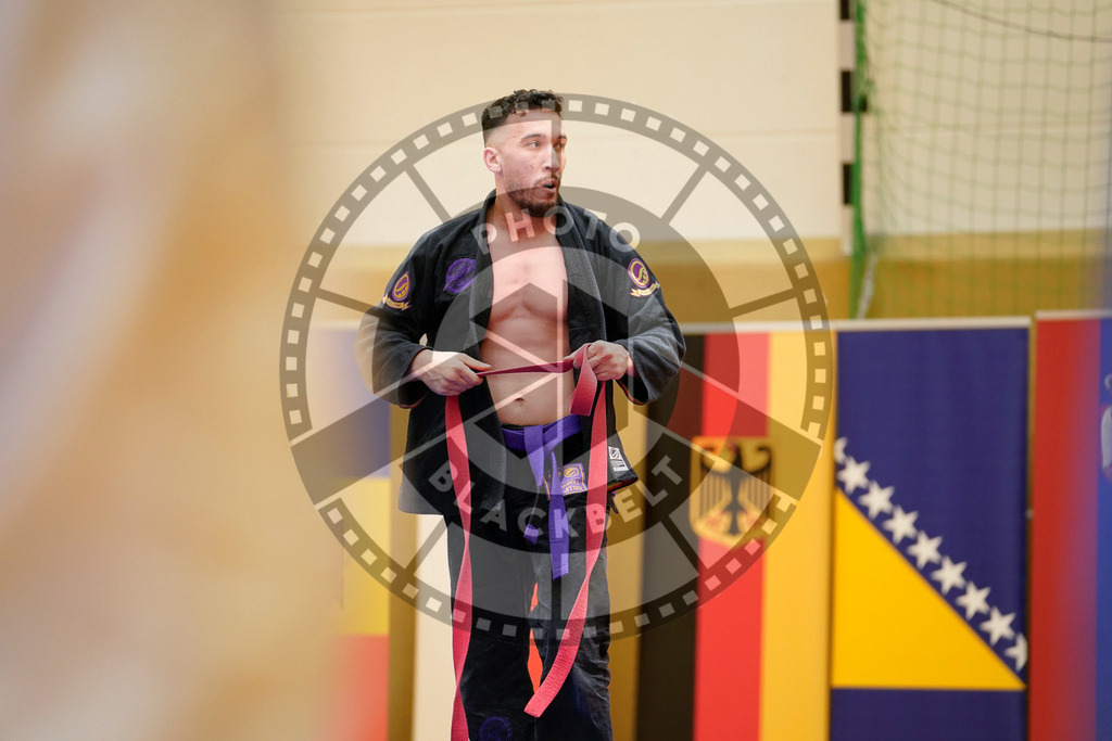 20240203PBB06483 | Fighters compete during the Brazilian Jiu-Jitsu Championship of the AJP Tour in Maintal by Frankfurt am Main, Germany, on February 2, 2024.
