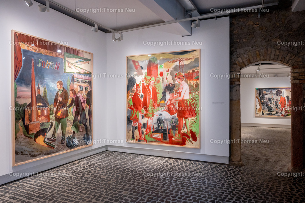 35_Neo_Rauch_Museum_Bensheim | 6.7.2024, bbe, Museum Bensheim, Ausstellung Neo Rauch "im Papiergrund", ,, Bild: Thomas Neu