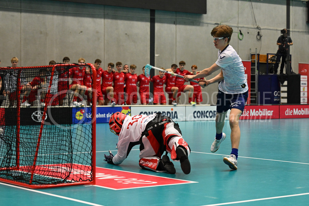 Switzerland B U19 vs Finland U19 - 2. February 2024 | Switzerland B U19 vs Finland U19
U19 Men International Matches in Switzerland
GoEasy Arena, Siggenthal Station
Finland player scores.
Credit: Markus Aeschimann | <a href="https://www.markus-aeschimann.ch">Sportfotografie Markus Aeschimann</a> | <a href="https://www.instagram.com/sportfotografie.aeschimann">@sportfotografie.aeschimann</a> - Realisiert mit Pictrs.com