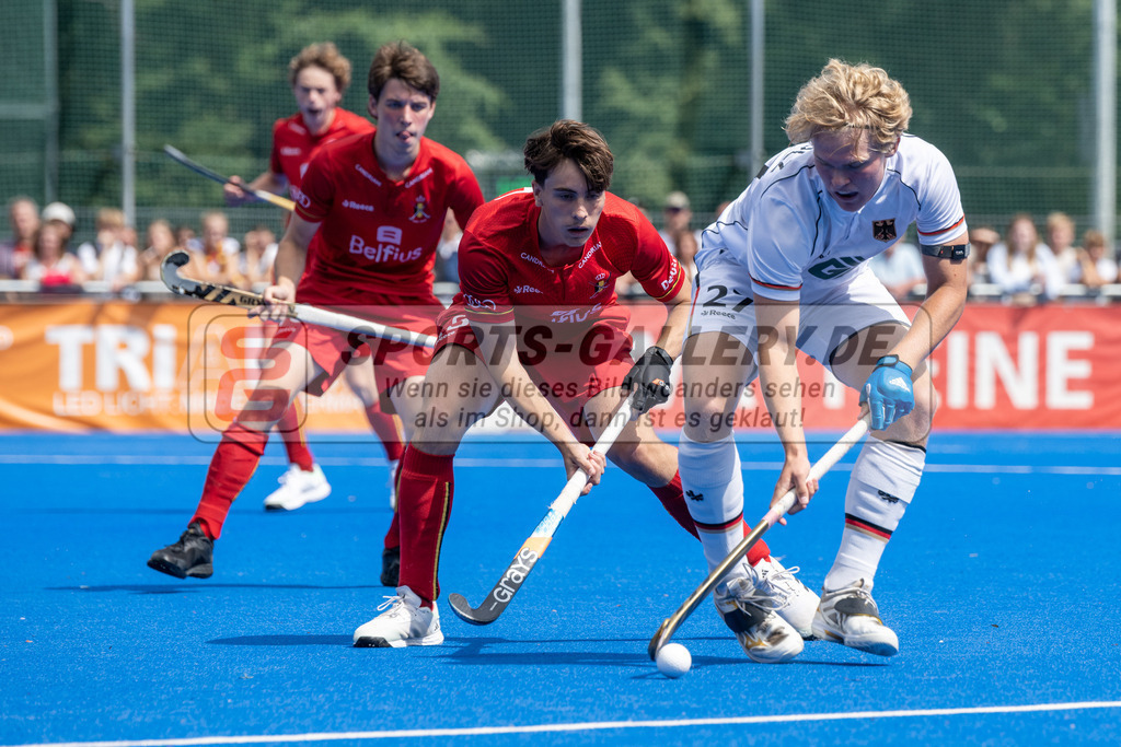 SFE_20230716_0345 | EuroHockey EM U18 Boys Final Belgium vs Germany am 16.07.2023 in Krefeld (Gerd-Wellen-Hockeyanlage), Photo: Stephan Fehrmann 2023 (Sports-Gallery)
