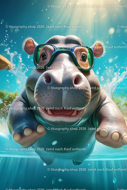 Hippo 007 | titusgraphy-shop: Geschenkideen mit Qualitätsfotos. titusgraphy-shop: gift ideas with quality photos. titusgraphy-shop: idées cadeaux avec photos de qualité.  - Realisiert mit Pictrs.com