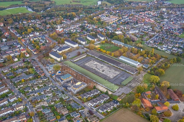 Hamm221011894 | Luftbild, Schützenstraße Freifläche und Baugebiet südlich der Ludwig-Teleky-Straße, Bundesverwaltungsamt Hamm, Zentrale Unterbringungseinrichtung für Flüchtlinge (ZUE), Uentrop, Hamm, Ruhrgebiet, Nordrhein-Westfalen, Deutschland
