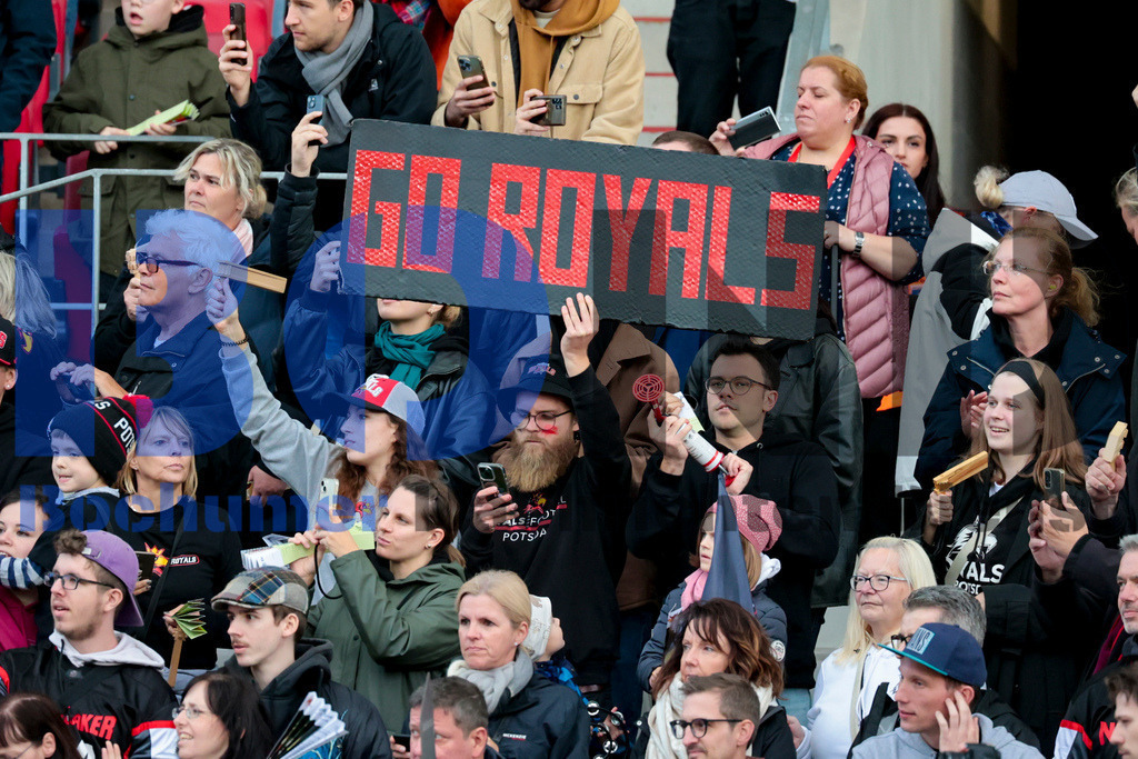  14.10.2023 - 
 | Sebastian Sendlak / Bochumer Nachrichtendienst (BOND) - GFL-Bowl 2023: Schwaebisch Hall Unicorns vs. Potsdam Royals - Realisiert mit Pictrs.com