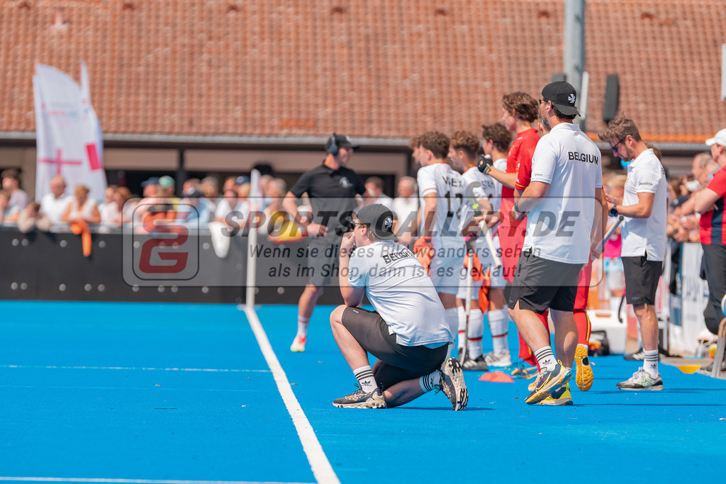 HK_20230716_102885 | Euro Hockey MU18 Boys Finale Belgium vs Germany Championship Girls &amp; Boys am 16.7.2023 CHTC , Krefeld ,