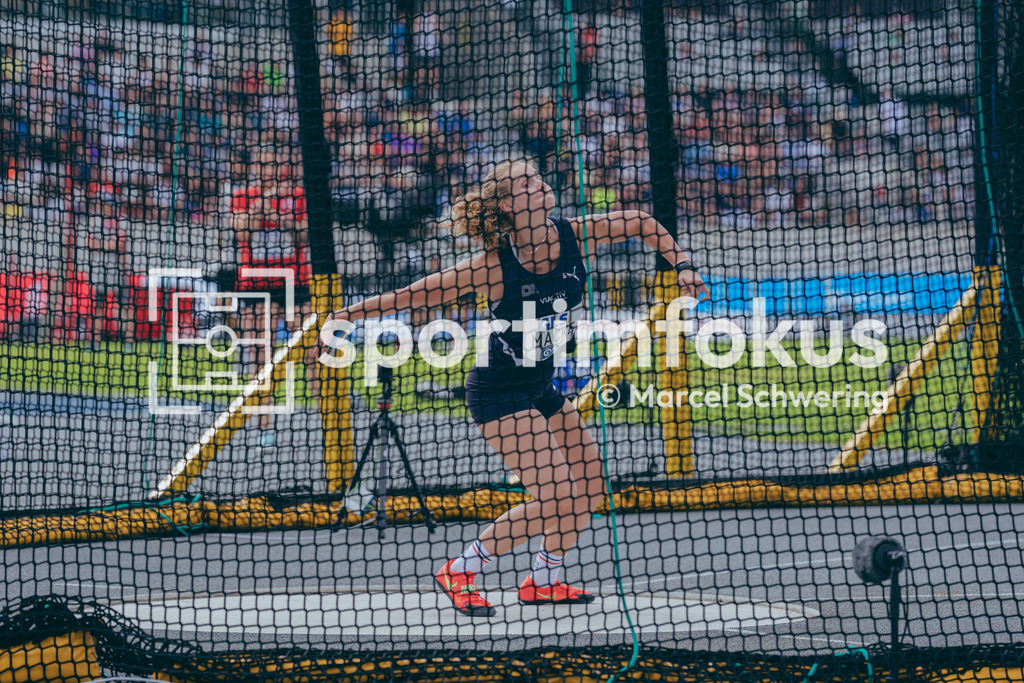 Deutsche Meisterschaften der Frauen und Männer 2026 | Marie-Sophie Macke, Düsseldorf Athletics, Diskuswurf, Deutsche Meisterschaften der Frauen und Männer 2026, Lohrheidestadion Bochum-Wattenscheid, 25.07.2026. Foto: Marcel Schwering / sportimfokus - Realisiert mit Pictrs.com
