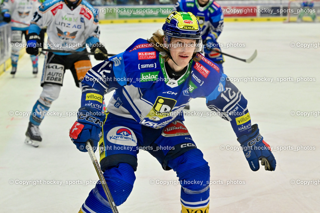 EC IDM Wärmepumpen VSV vs. STEINBACH BLACK WINGS LINZ  | #12 Pearson Chase EC VSV, EC IDM Wärmepumpen VSV vs. STEINBACH BLACK WINGS LINZ , EC IDM Wärmepumpen VSV vs. STEINBACH BLACK WINGS LINZ  am 28.01.2025 in Villach (Stadthalle Villach), Austria, (Photo by Bernd Stefan)