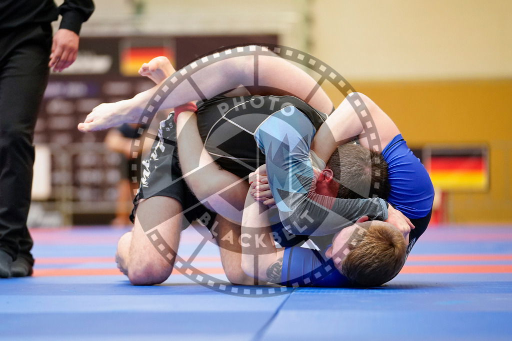 20240203PBB08560 | Fighters compete during the Brazilian Jiu-Jitsu Championship of the AJP Tour in Maintal by Frankfurt am Main, Germany, on February 2, 2024.