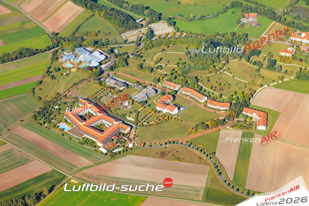 Die Luftaufnahme Therme-natur - Bad Rodach wurde vom UL-Flugzeug (keine Drohne) aus fotografiert.Hohe Druck- Auflösung-die Geschenkidee!