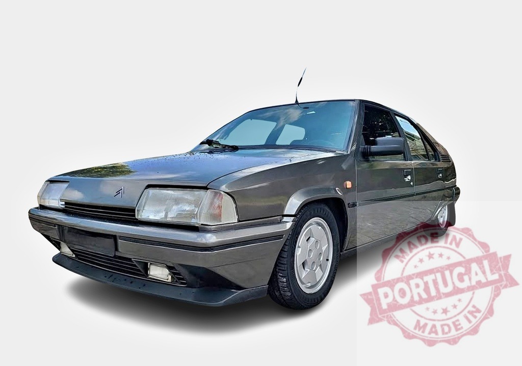 Grey Citroën BX classic hatchback car vintage design | Citroën BX classic car isolated on a white background, representing vintage automotive design - Realisiert mit Pictrs.com