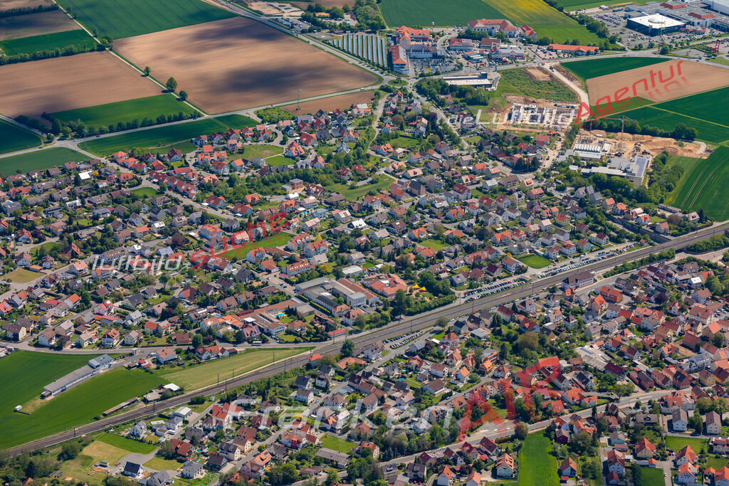 aktuelles Luftbild von  Hirschaid  - Luftaufnahme wurde 2019 von https://frankenair.de mittels Flugzeug (keine Drohne) erstellt.