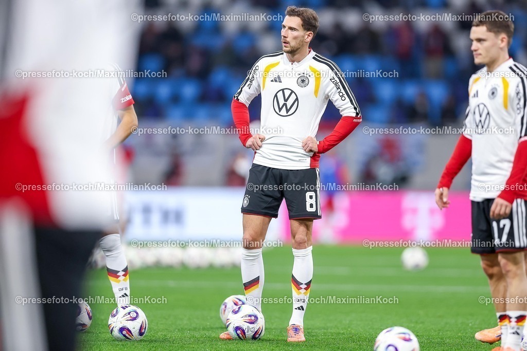 DFB14112503039 | 14.11.2025, Fußball, Länderspiel, WM-Qualifikation Europa, Deutschland - Luxemburg, Stade de Luxembourg (Croix de Gasperich, Luxemburg), 9. Spieltag, Saison 2025 2026: Leon Goretzka (GER #08)  Regulations prohibit any use of photographs as image sequences and or quasi-video.